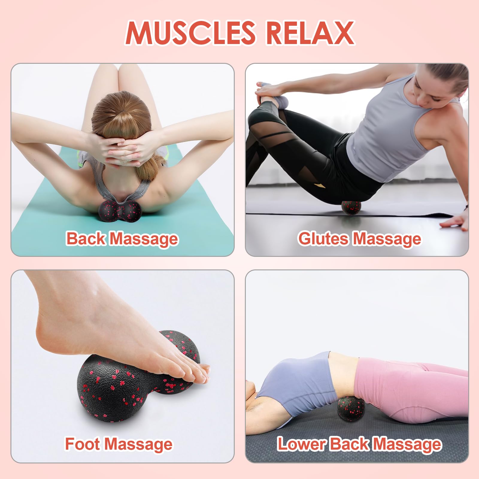 Hollow Yoga Roller Massage Pea - Yoga Fitness Massage recension och pris