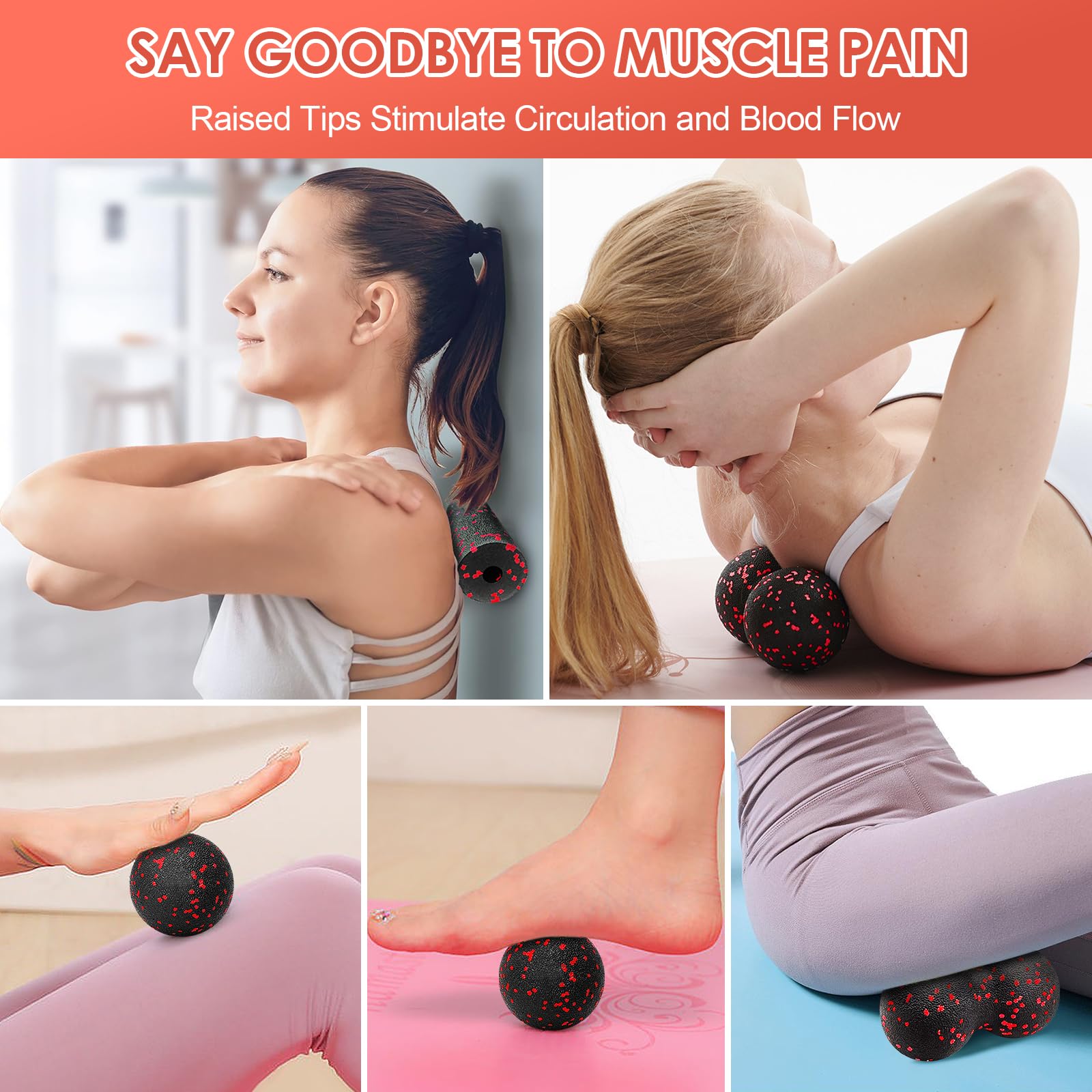 Hollow Yoga Roller Massage Pea - Yoga Fitness Massage recension och pris