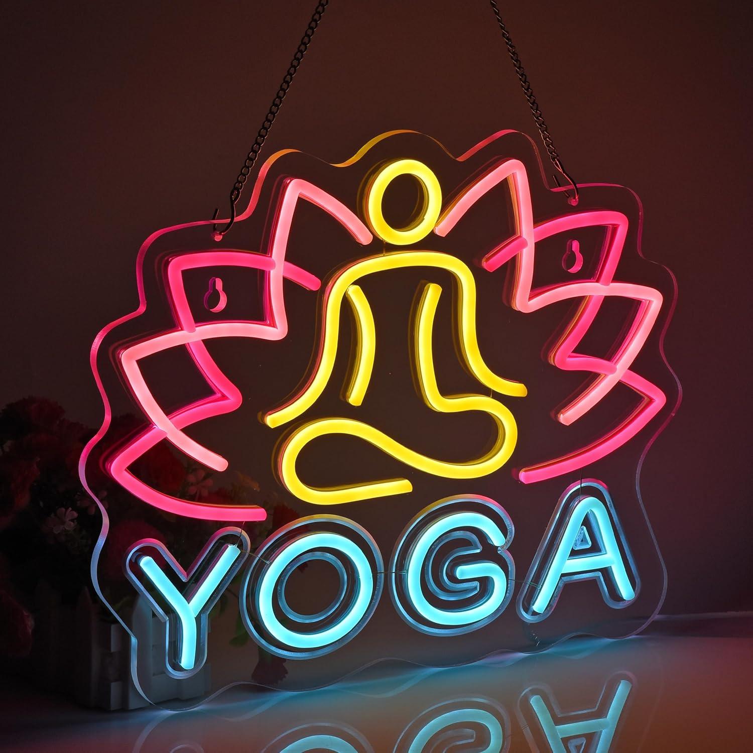 Yoga Neon Sign Neon Lights Han - Yoga Fitness Club recension och pris