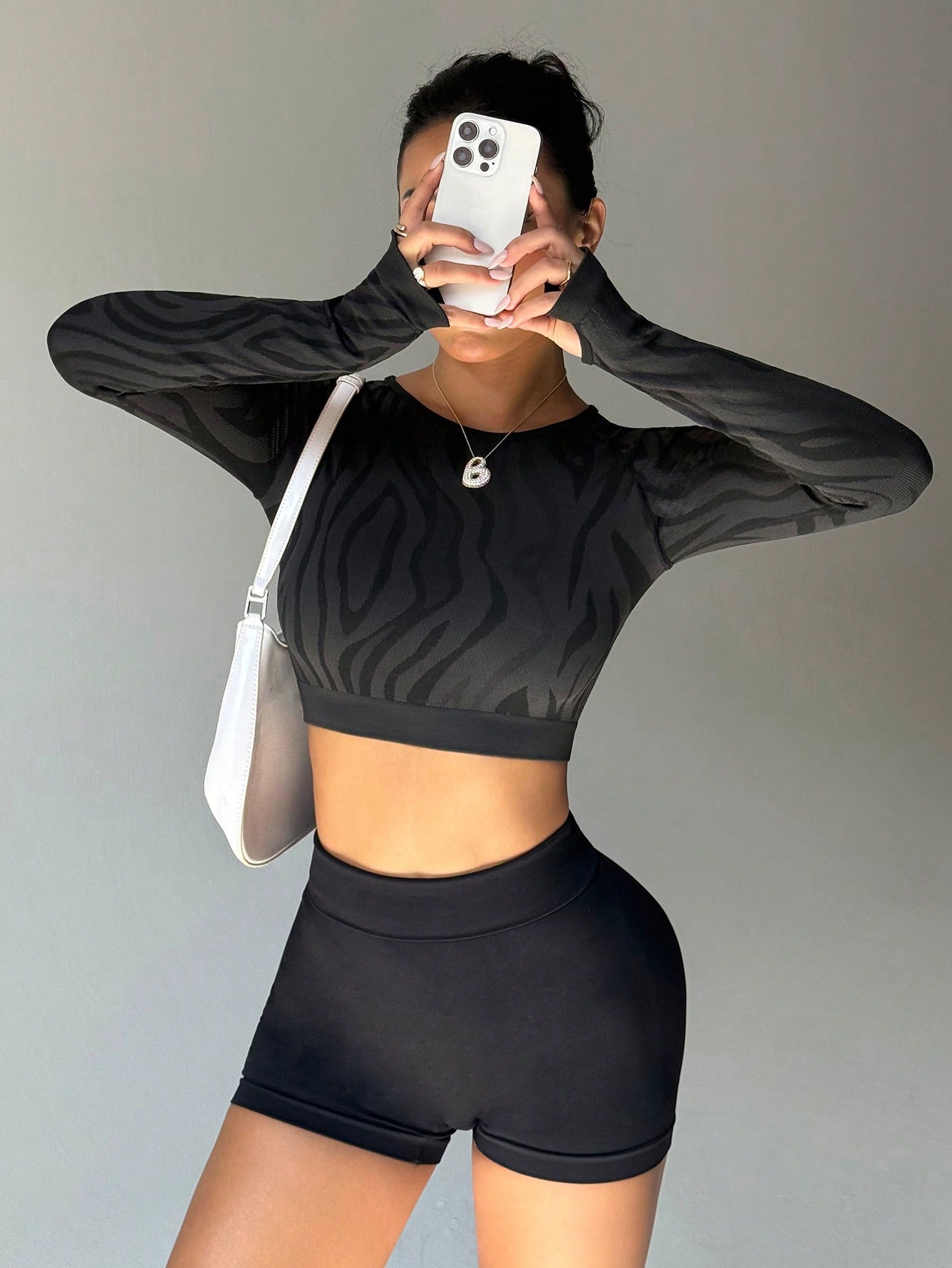 Women Zebra Print Long Sleeve  - Yoga Fitness Fit Club recension och pris