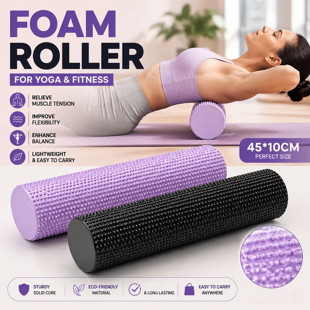 Yoga Foam Roller EVA High Dens - Yoga Fitness Massage recension och pris