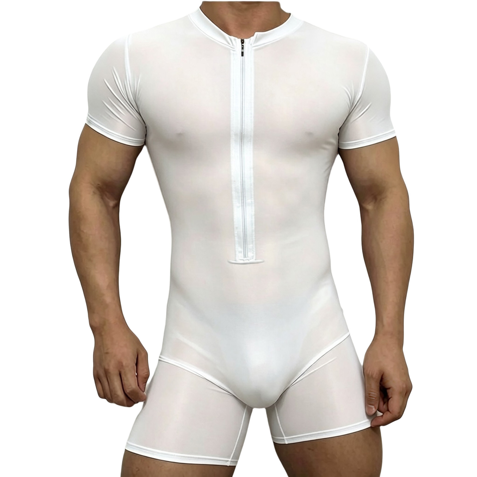Mens Silky Stretchy Rompers Sh - Yoga Fitness Fit Club recension och pris