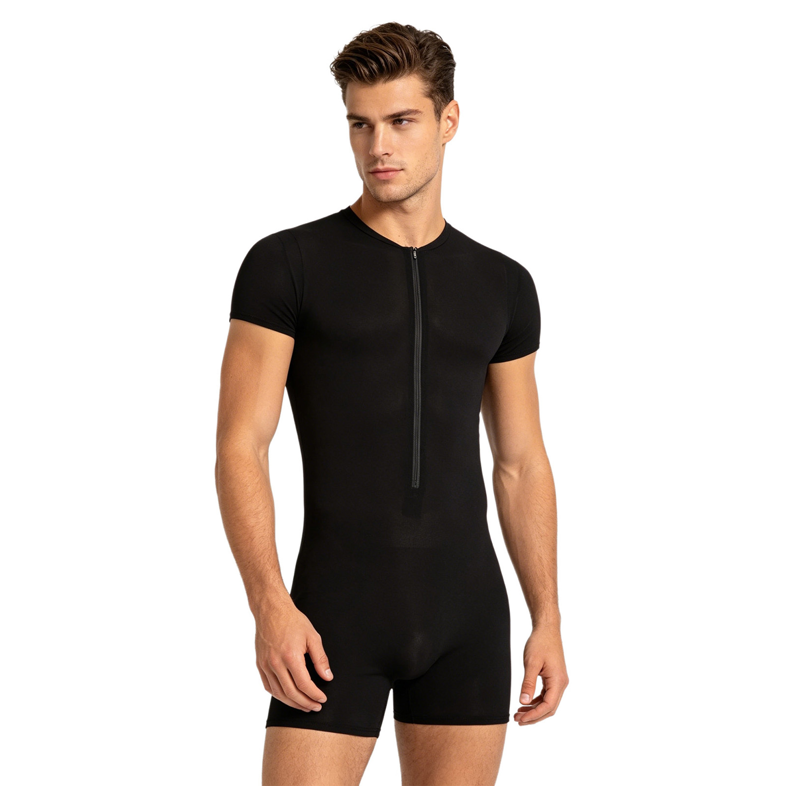 Mens Silky Stretchy Rompers Sh - Yoga Fitness Fit Club recension och pris